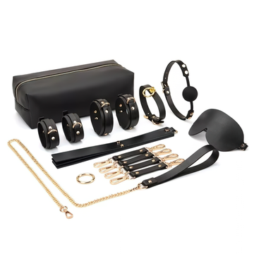 Unisex BDSM Toys / Genuine Leather Sex Games Kits / Erotic 12 PC Set For Your Enjoy - EVE's SECRETS
